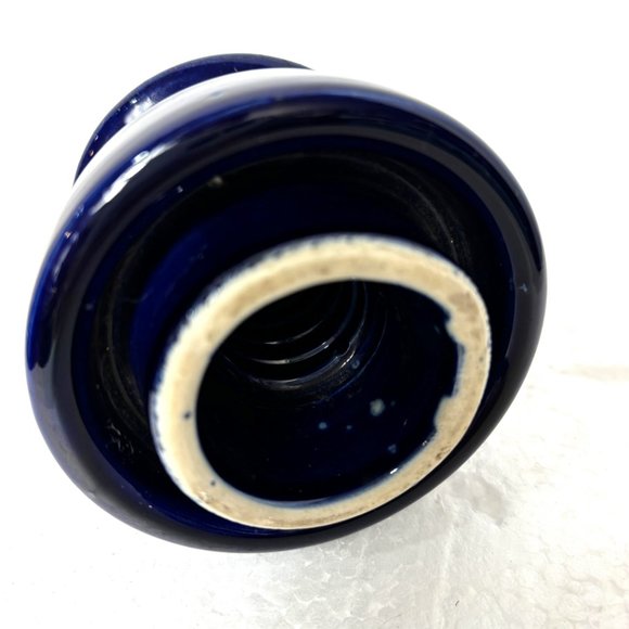* Electric Insulator Cobalt Blue Ceramic VTG - Picture 4 of 8